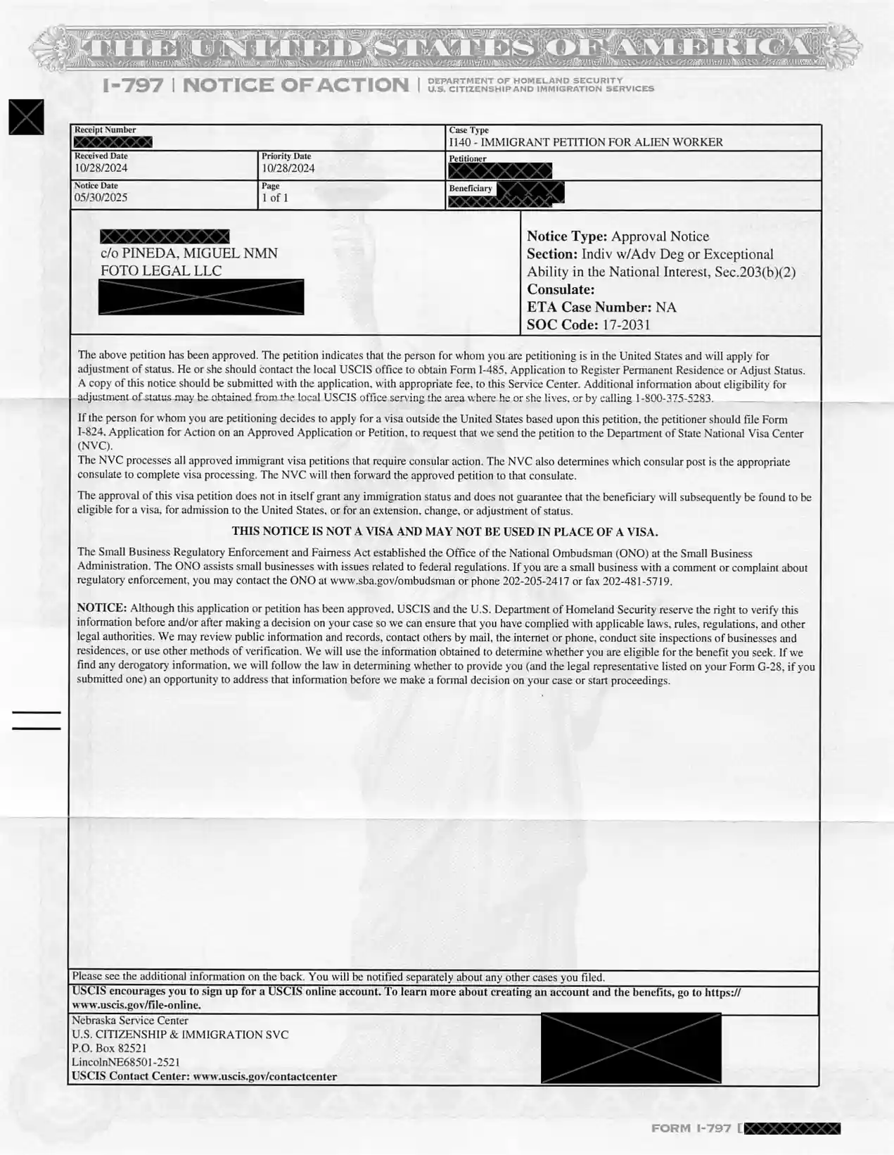 EB2-NIW – Approval-Notice – 01