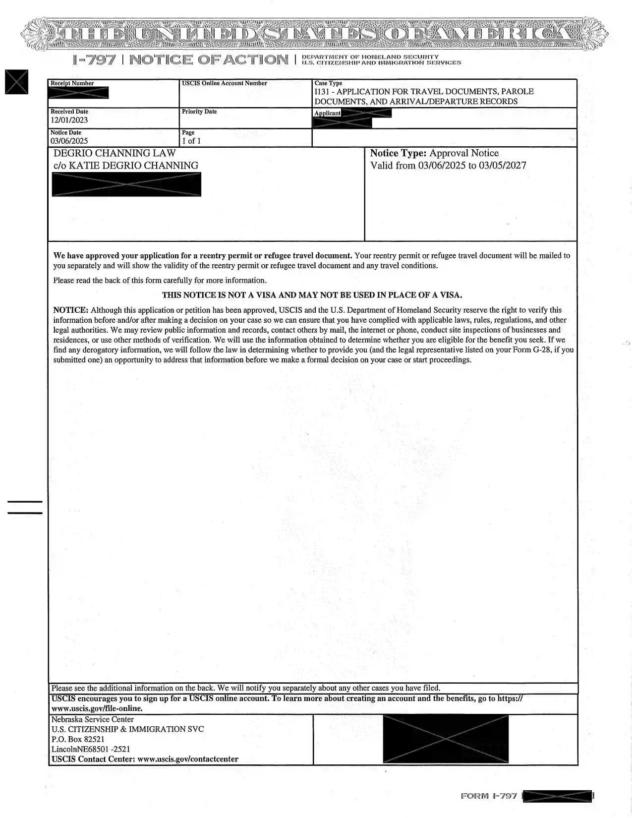 RE-ENTRY-PERMIT – Approval Notice – 03